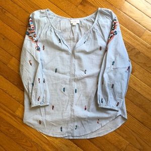 Embroidered blouse purchased from Anthro